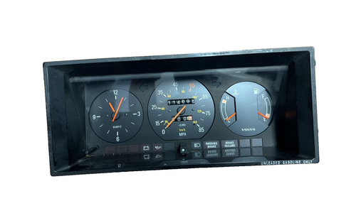 1991 Volvo 240 Speedometer Display Instrument Cluster Gauge Panel Odometer OEM