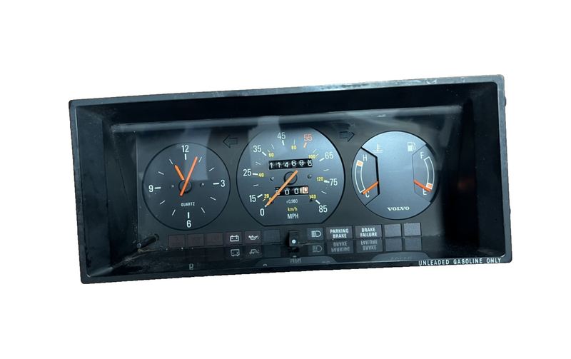 1991 Volvo 240 Speedometer Display Instrument Cluster Gauge Panel Odometer OEM