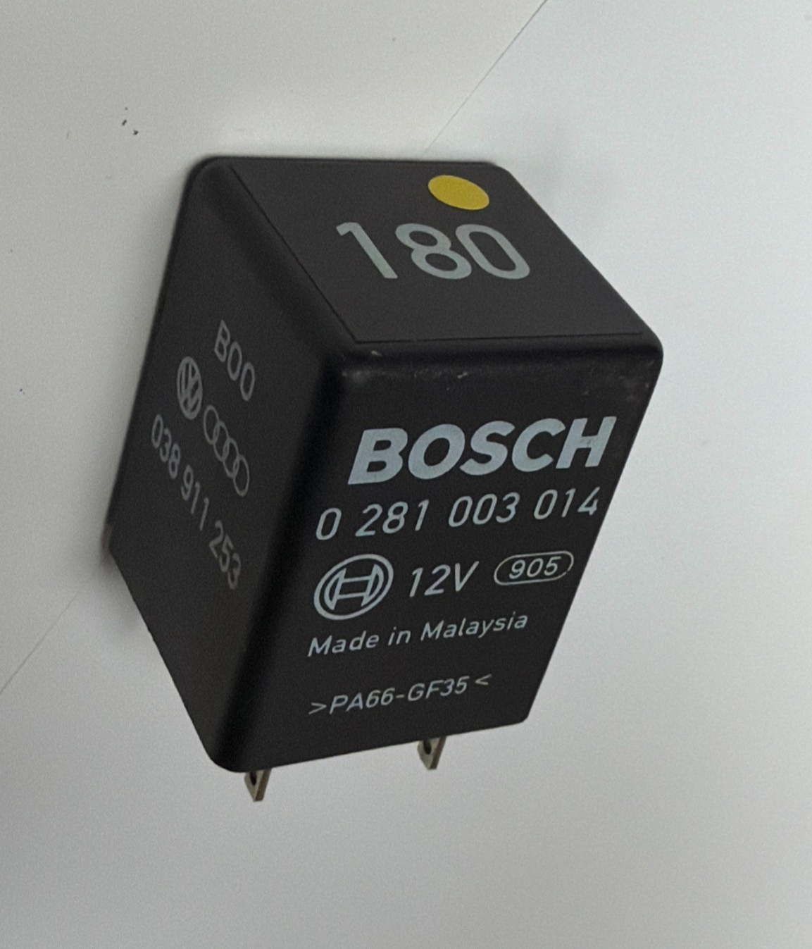 1996-2001 VW TDI Bosch Glow Plug Relay 12V 0 281 003 014, 038 911 253