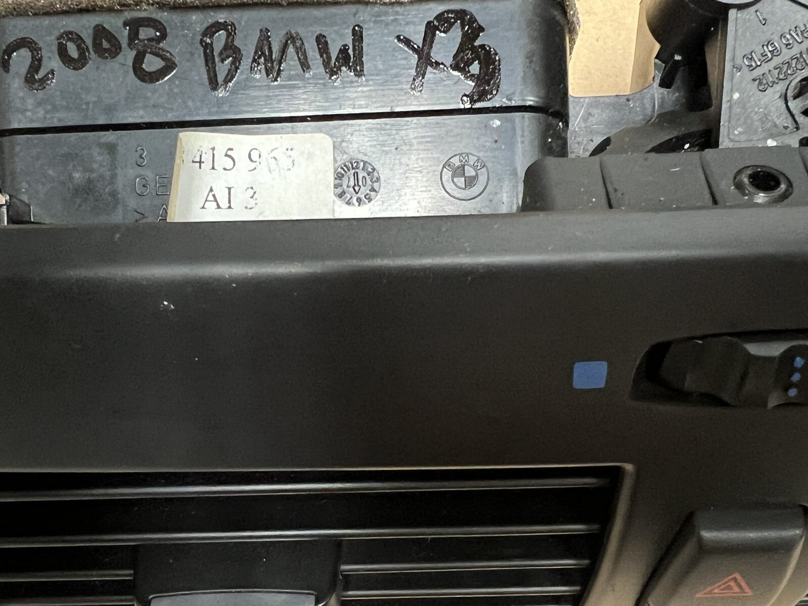 2008-2010 BMW X3 E83 Front Center Dashboard Air Vent with Hazard Switch 3415965