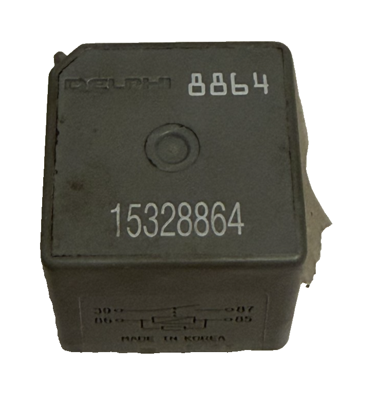 Delphi Automotive 4 Pin Prong Fusebox Fuse Relay 15328864, 8864 Black