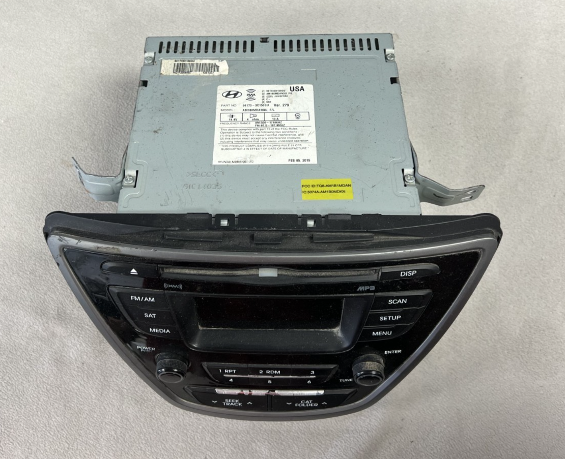 2014 2015 2016 Hyundai Elantra AM FM CD XM MP3 Radio Receiver 96170 3X156GU