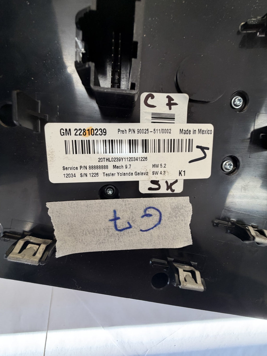2012-2015 GMC Terrain Equinox Radio CD Climate Control Panel Trim 22810239