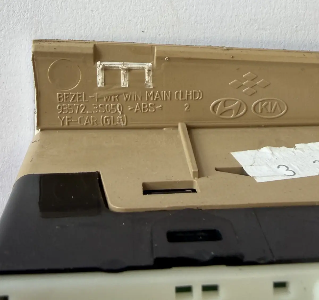 11 12 13 14 Hyundai Sonata Front Left Master Power Window Switch 202008876 Tan by Hyundai