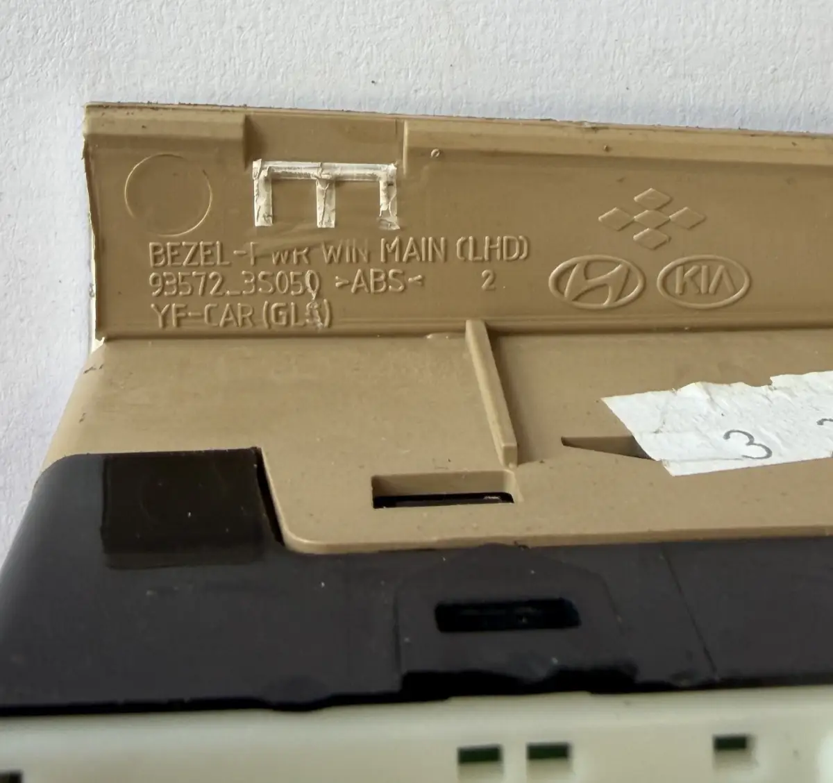 11 12 13 14 Hyundai Sonata Front Left Master Power Window Switch 202008876 Tan by Hyundai