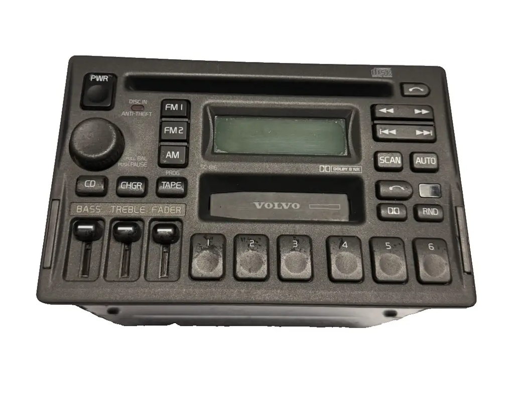 Radio Stereo AM FM CD Player 3533771 1 Black fits 97-04 Volvo 850 S70 by Volvo
