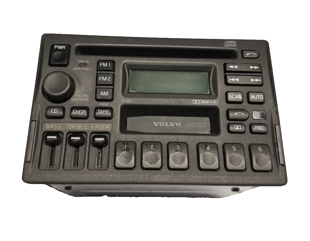 Radio Stereo AM FM CD Player 3533771 1 Black fits 97-04 Volvo 850 S70 by Volvo
