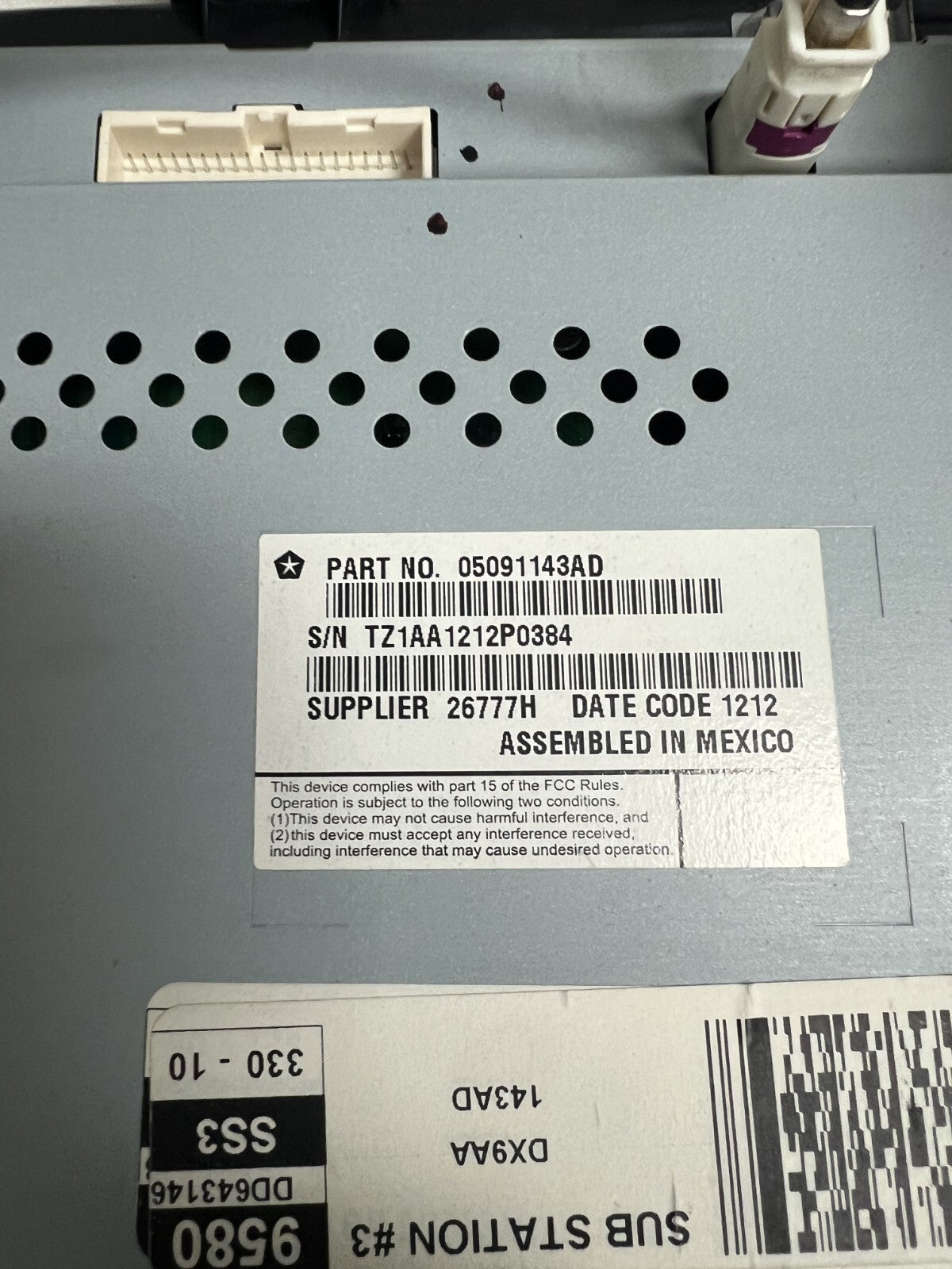 13-16 Dodge Dart 8.4” Uconnect Display Screen Dash Cluster Trim Bezel 05091143AD