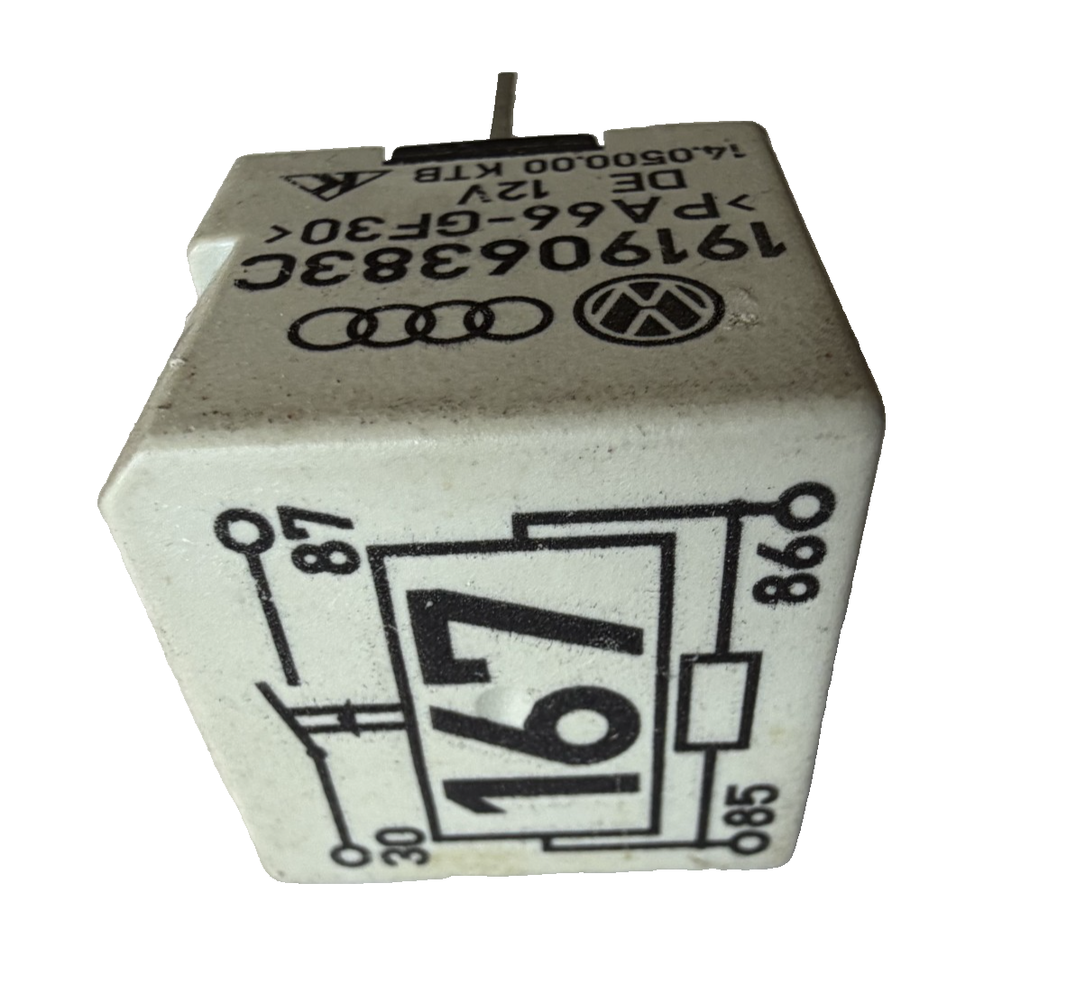 2002 2003 2004 2005 2006 Audi A4 Fuel Pump Relay #167 191906383C White by Volkswagen Audi