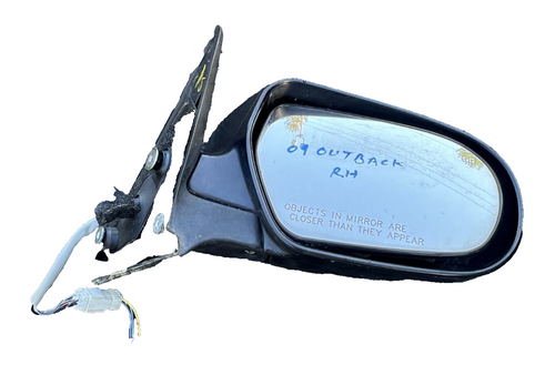2005-2009 Subaru Outback Front Right Side View Mirror Heated Power Black