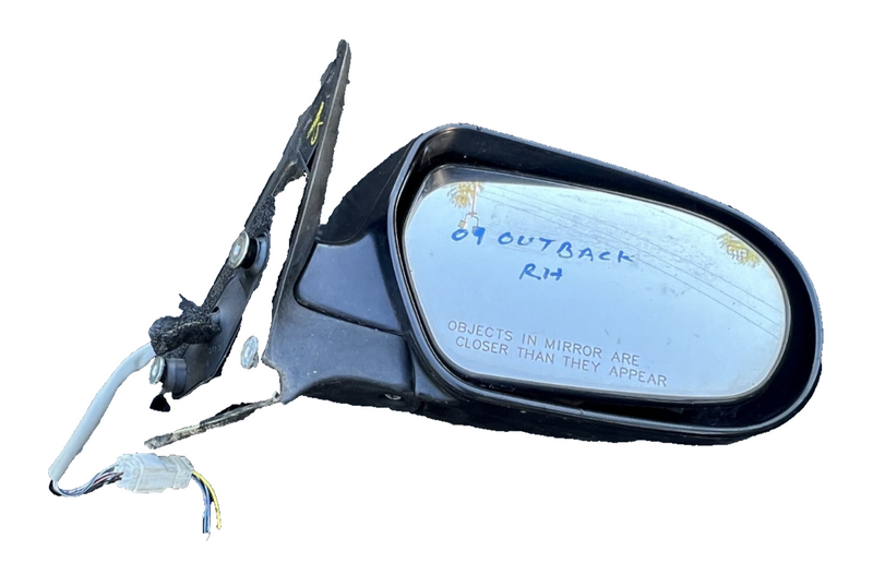 2005-2009 Subaru Outback Front Right Side View Mirror Heated Power Black