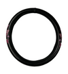 Steering Wheel Cover Ladies Lady Design Pink Black for Comfort Grip