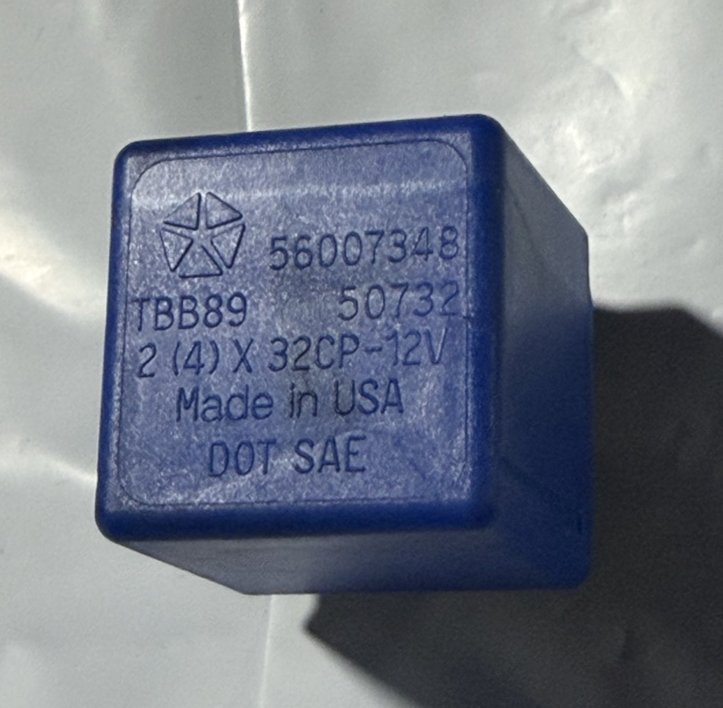1997-2001 Dodge Ram 1500 2500 3500 Turn Signal Flasher Relay 56007348 Blue