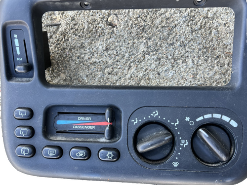 AC Climate Radio Control Panel Bezel 04677917AB fits 1996-2000 Dodge Caravan