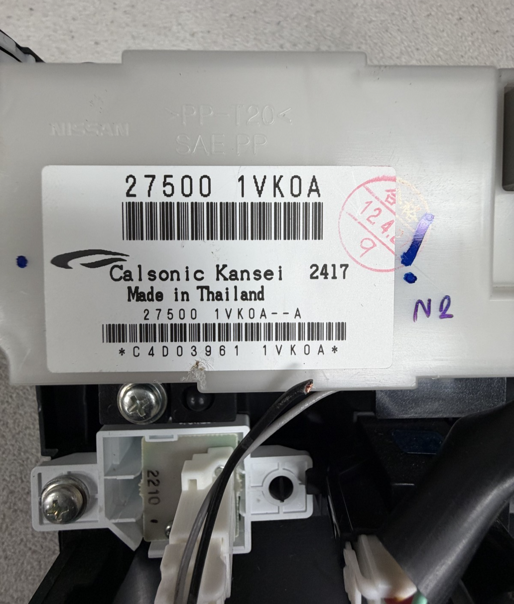 11 12 13 Nissan Rogue Temperature Climate Control Panel Bezel Trim 27500 1VK0A