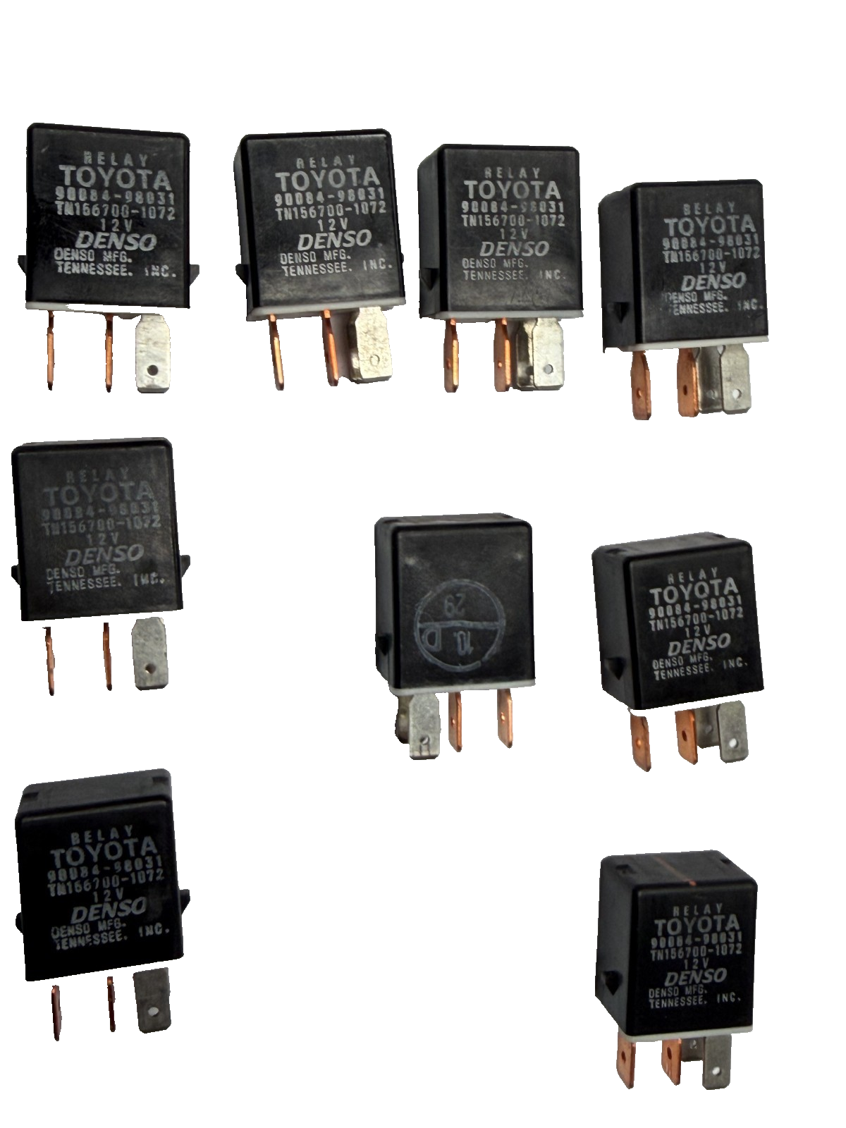 10 Pack 1997-2005 Toyota Camry 4 Pin Accessory Power Relay 12V 90084 98031 by Toyota