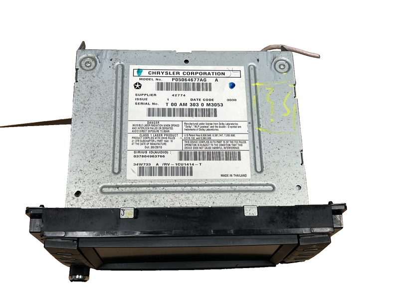 2011-2014 Chrysler 200 AM FM Radio Receiver MP3 CD Player OEM P05064677AG
