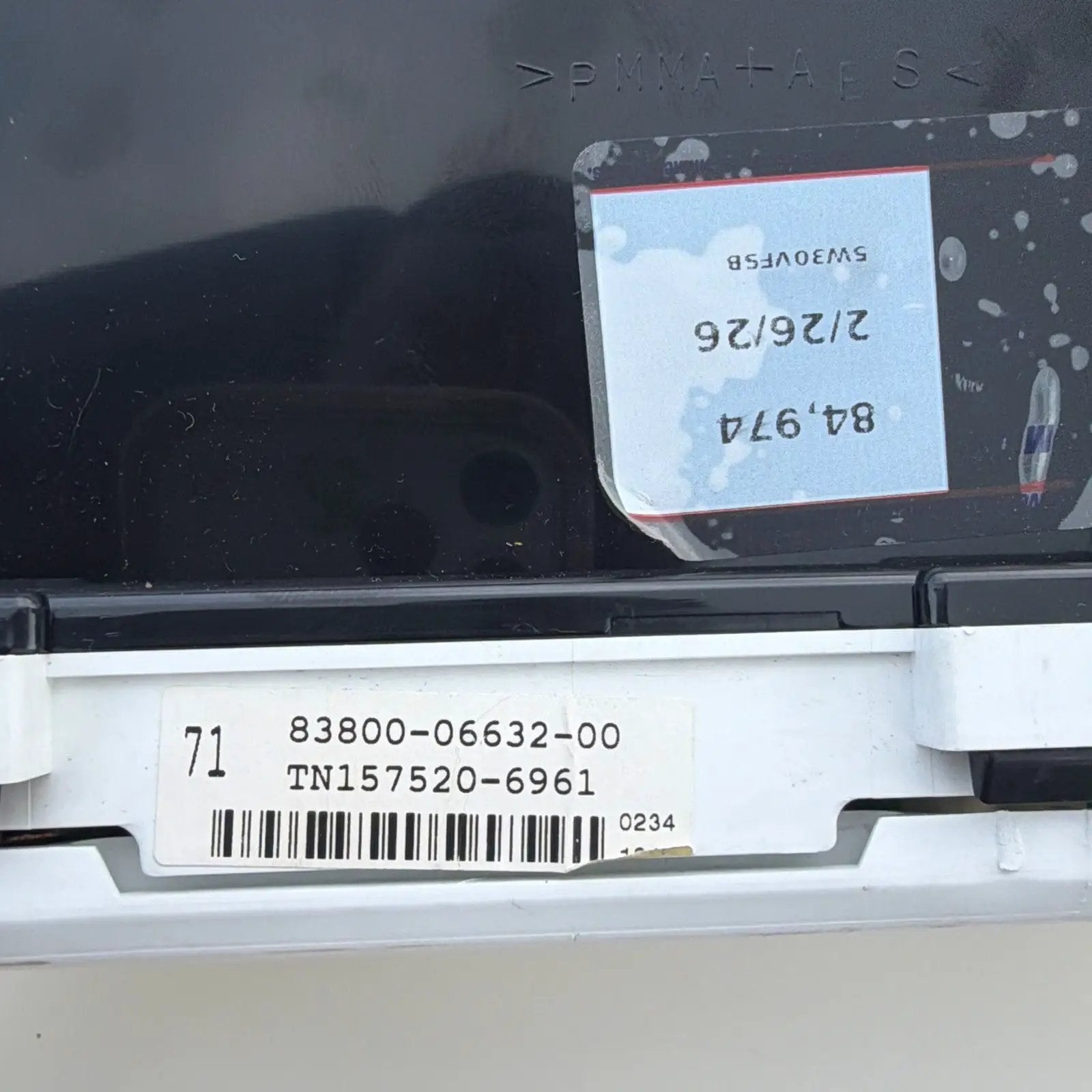 2002-2004 Toyota Camry LE 2.4L Speedometer Instrument Cluster 83800 06632 00 by Toyota