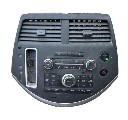 2007-2009 Nissan Quest S Front Dash Climate Temperature Radio Control with Vents