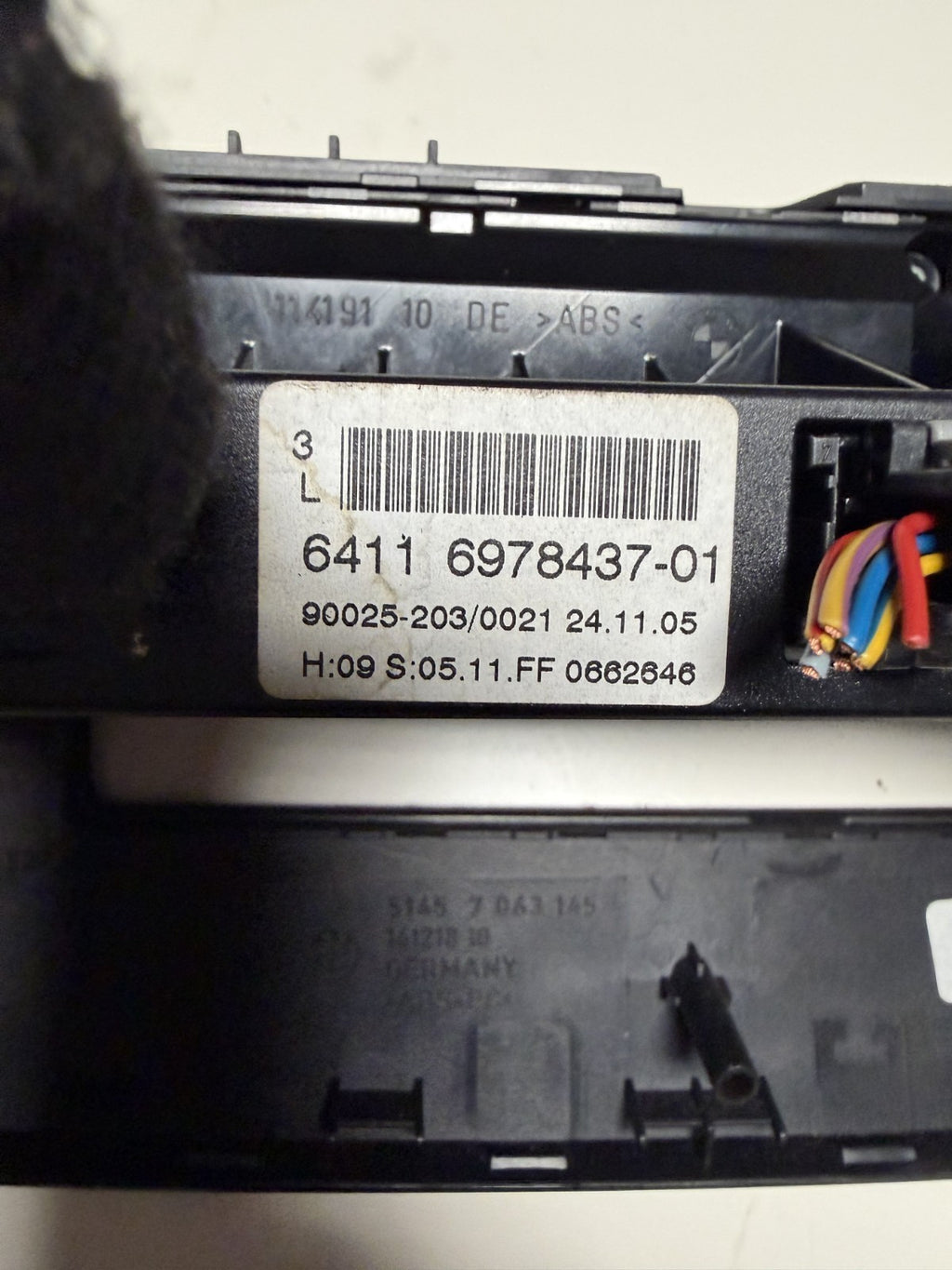 2006-2010 BMW 530xi E60 AC Heater Temperature Climate Control 5145 7 063 145