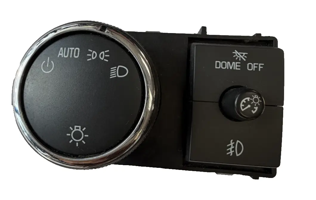 2007-2014 Chevrolet Silverado Dash Head Light Headlight Fog Switch Black by General Motors