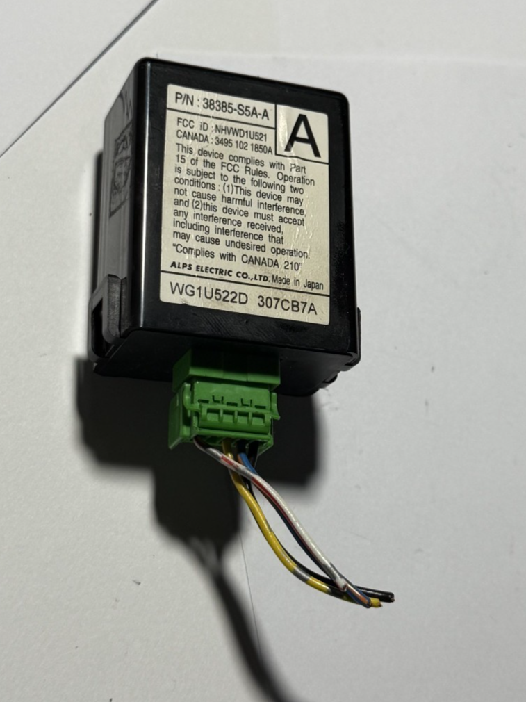01 02 03 04 05 Honda Civic Keyless Entry Receiver Module 38385 S5A A 307CB7A