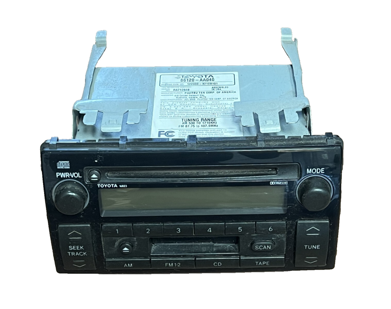 02-05 Toyota Camry AM FM CD Player Radio Receiver 86120 AA040, 122000 3210B101