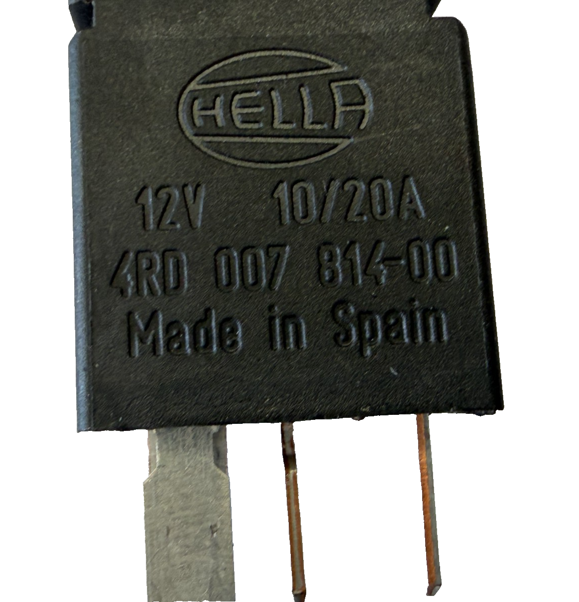 Volvo Hella Multipurpose 5 Pin Relay 12V 10 20A 4R0 007 814 00, 9441161 Black by Volvo
