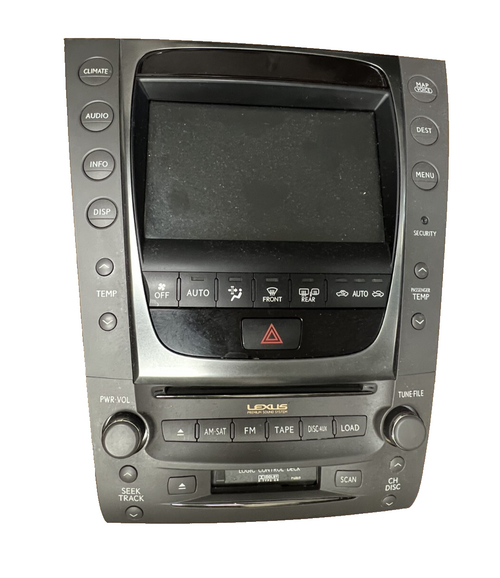 2007-2010 Lexus GS350 Navigation Screen Display Radio Receiver 86111-30A20