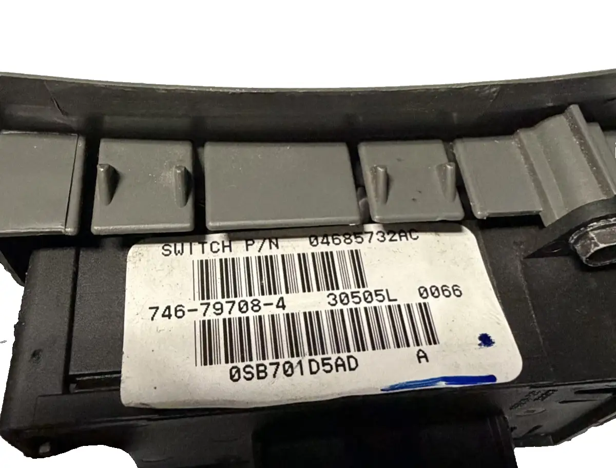01-07 Dodge Grand Caravan Window Control Door Switch Left 04685732AC Gray by Unbranded