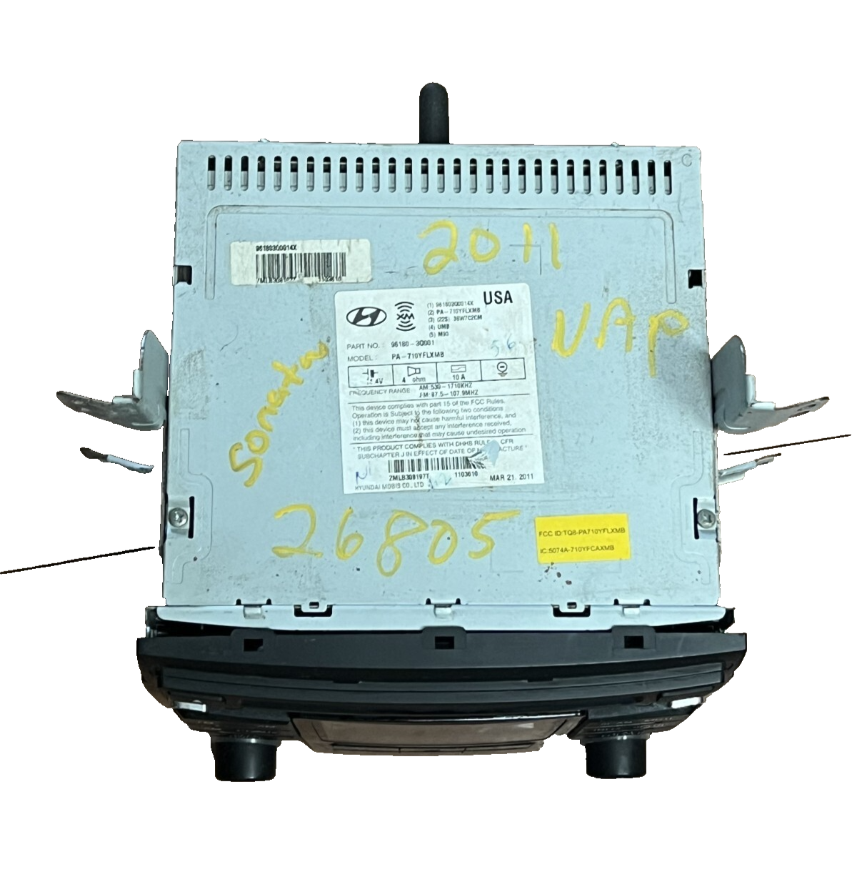 2009-2014 Hyundai Sonata AM FM CD Player Radio Receiver OEM 96180-3Q001