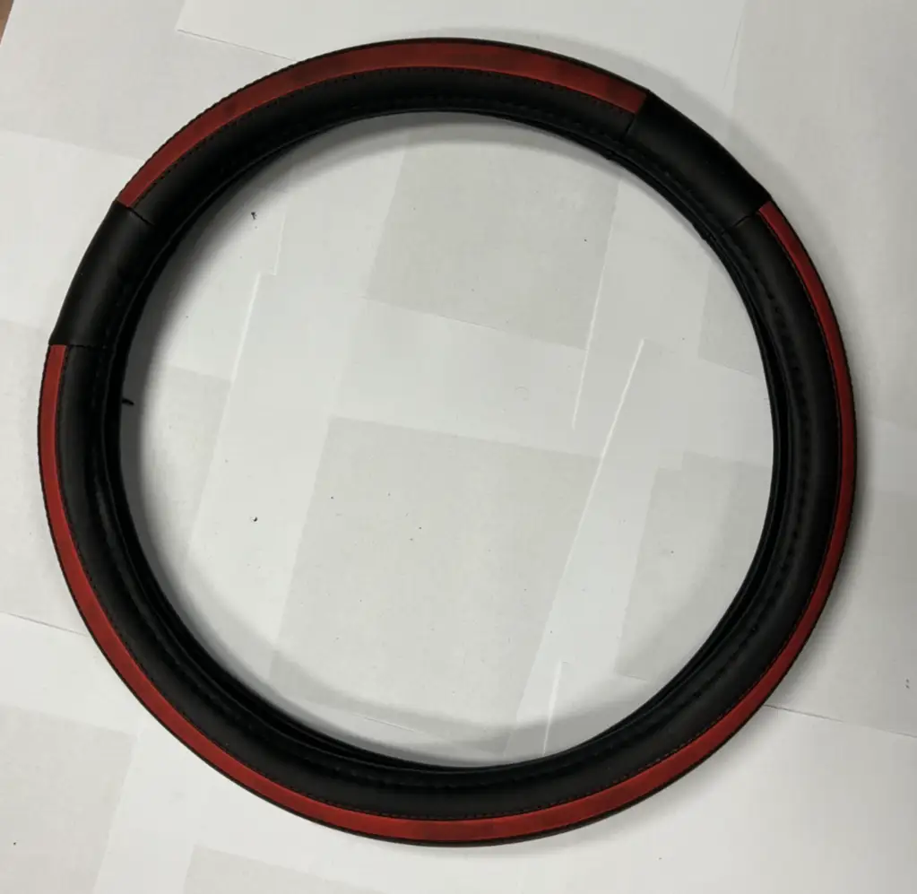 Steering Wheel Cover Black Red for Steering Wheel Protection Universal Fit by Unbranded