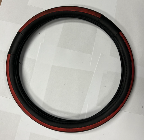 Steering Wheel Cover Black Red for Steering Wheel Protection Universal Fit