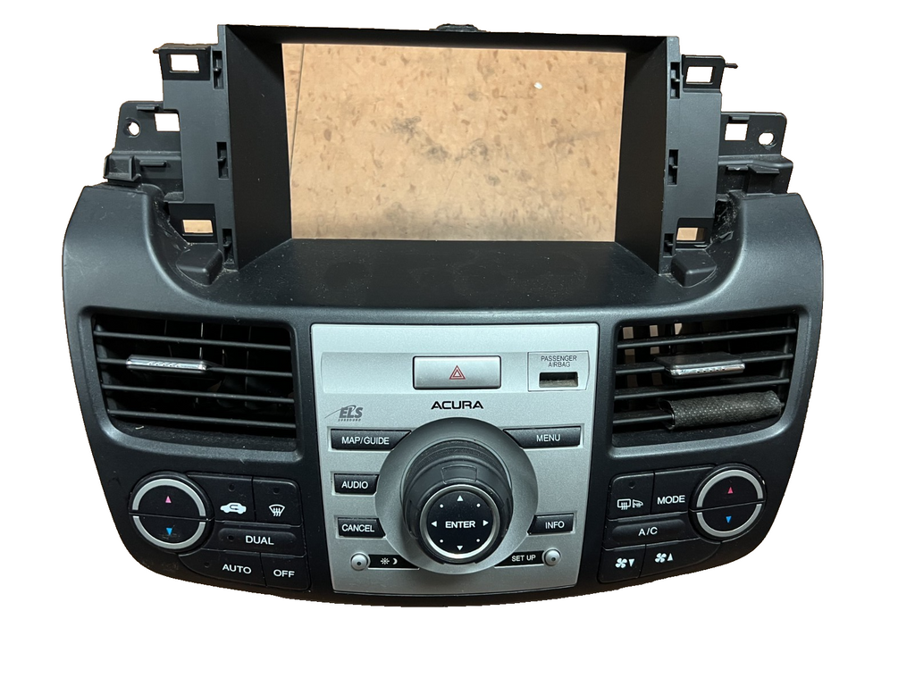 2007-2012 Acura RDX AC Heater Temperature Climate Control Radio Bezel Trim