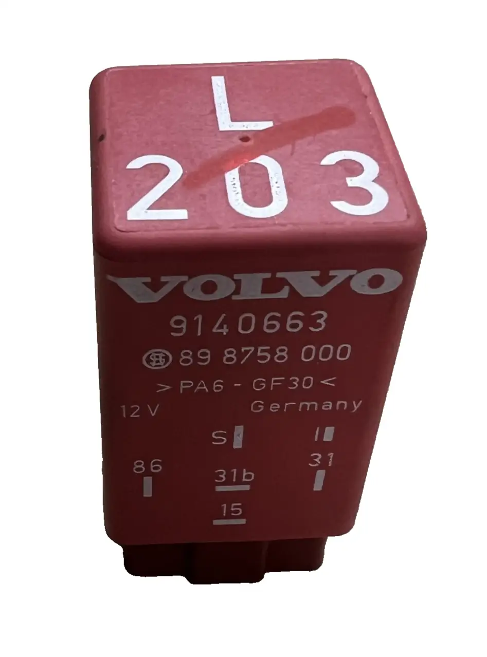 Intermittent Wiper Relay 9140663 Red fits Volvo 850 960 C70 S70 S90 V70 by Volvo