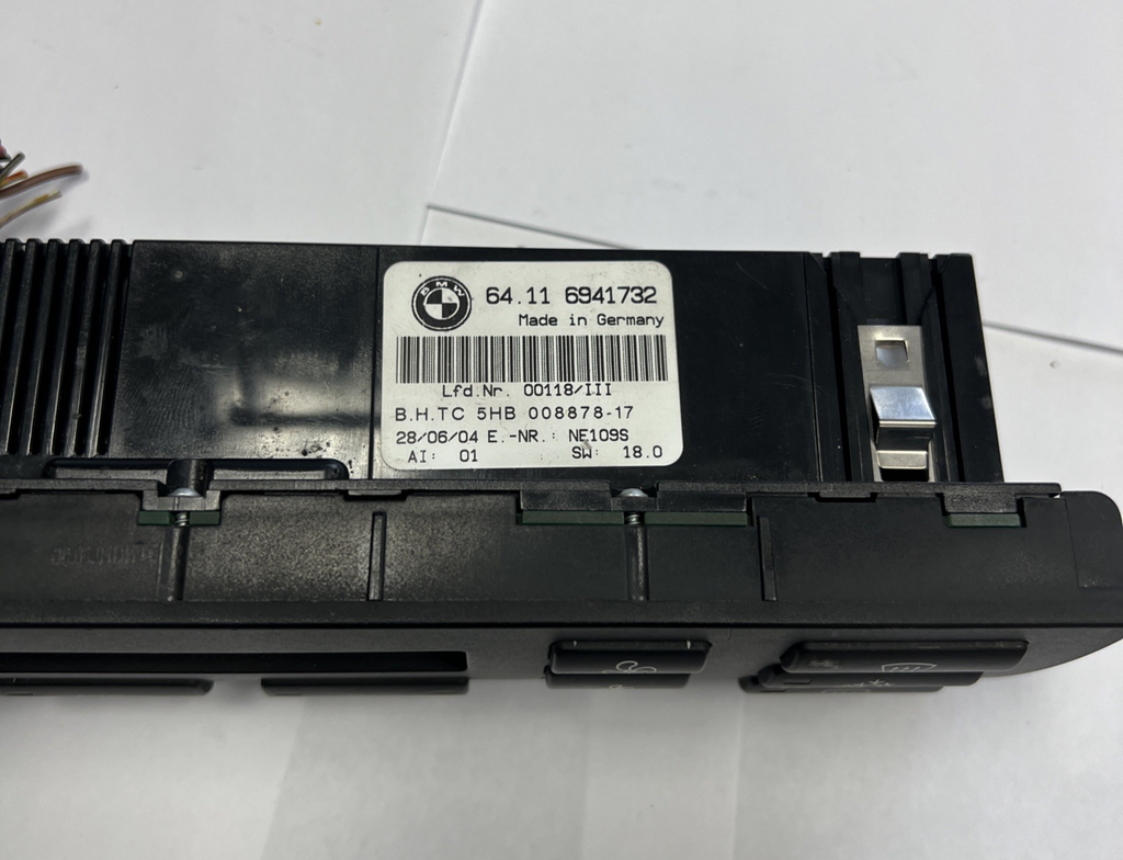 1999-2004 BMW 325xi 325 xi Dash AC Heater Climate Control Switch 64116941732