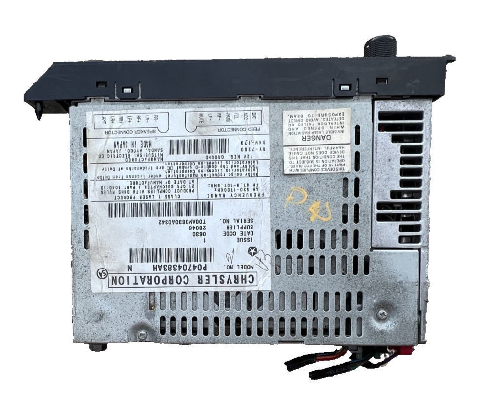 AM FM Radio Cassette CD Player Receiver 04704383AH for 94-03 Jeep Dodge Chrysler