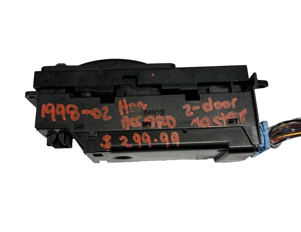 1998-2002 Honda Accord 2DR Master Power Window Switch Left Driver OEM Black