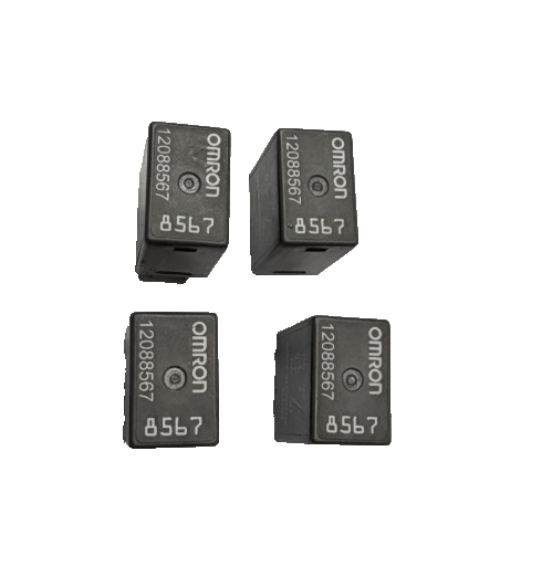 4 Pack Omron 4-Pin Prong AC Compressor Relay 12088567 Gray fits Chevrolet by Omron