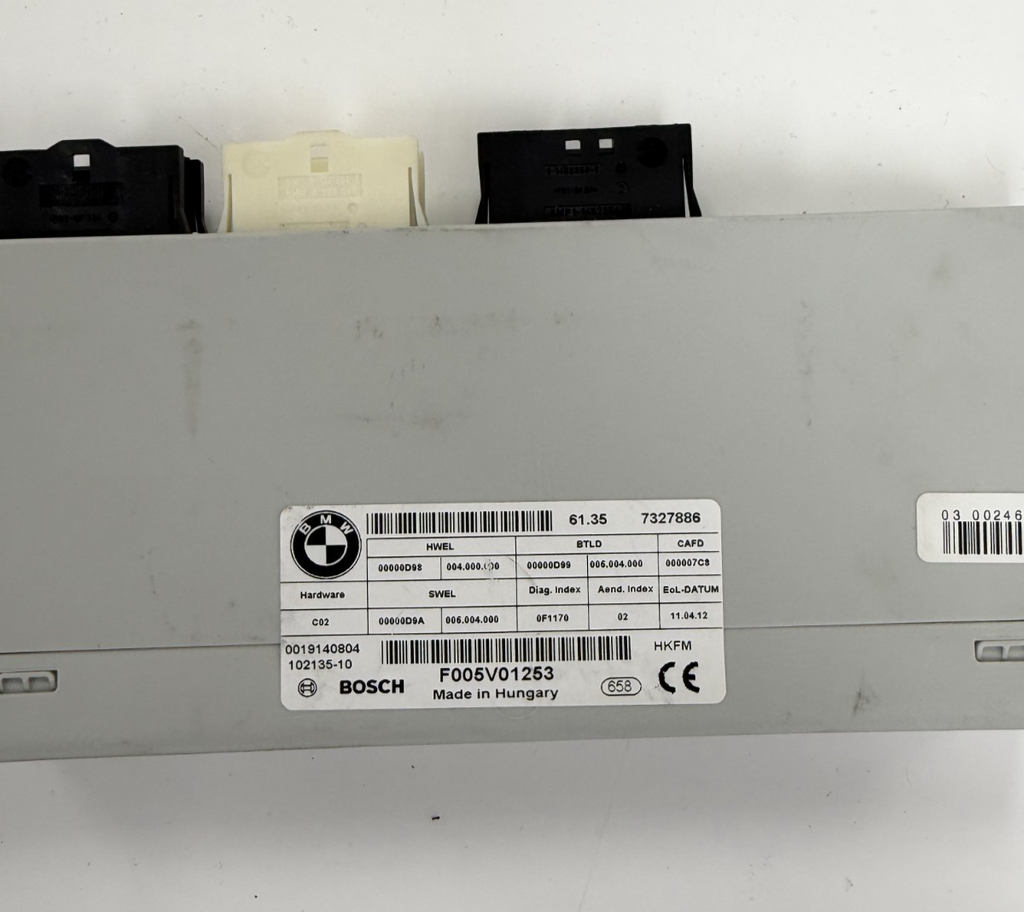 13 2013 BMW 535i Rear Tailgate Trunk Lid Lift Control Module F005V01253