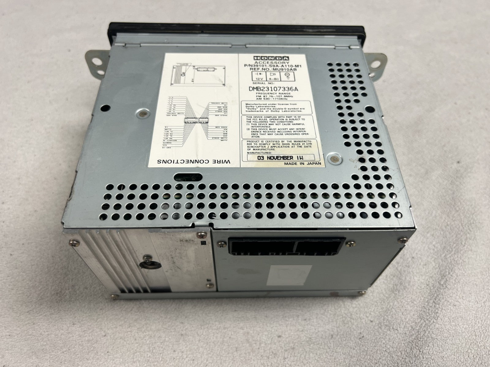 AM FM Radio CD Player Receiver 39101 S9A A110 M1 fits 2002 2003 2004 Honda CRV