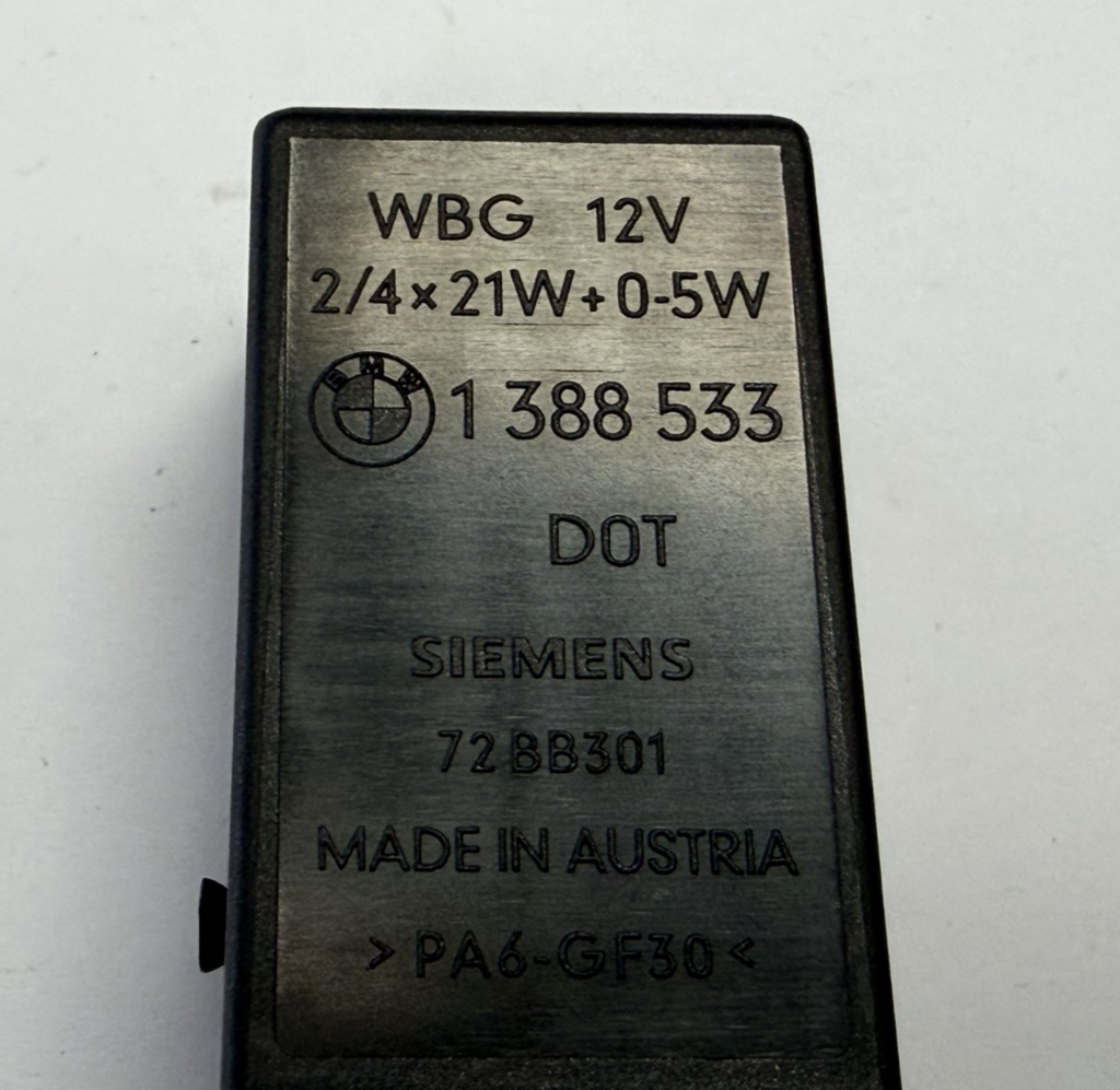 1996-1998 BMW Z3 Roadster E36 1.9L Hazard Flasher Electric Relay 1 388 533 by BMW
