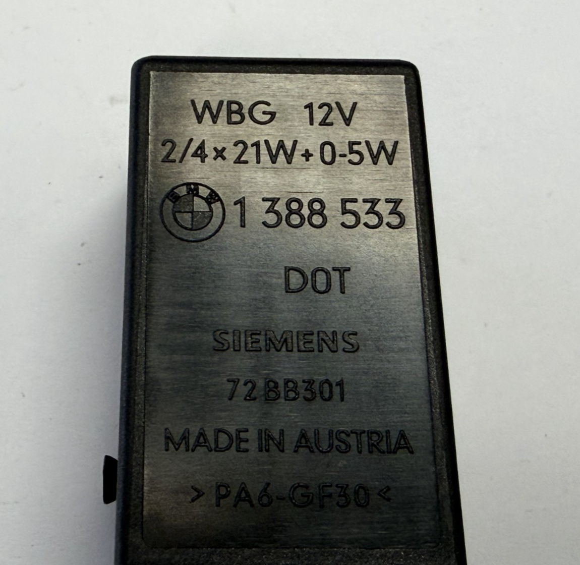 1996-1998 BMW Z3 Roadster E36 1.9L Hazard Flasher Electric Relay 1 388 533 by BMW