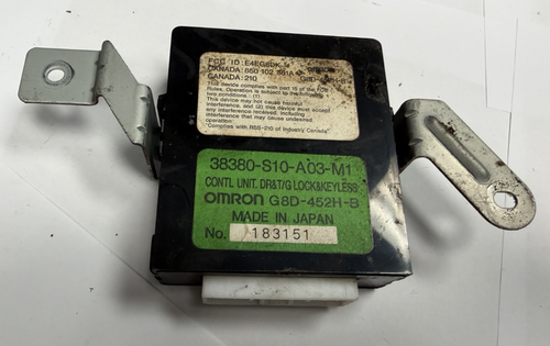 1997-2001 Honda CRV Door Control Keyless Entry Module 38380 S10 A03 M1 Black