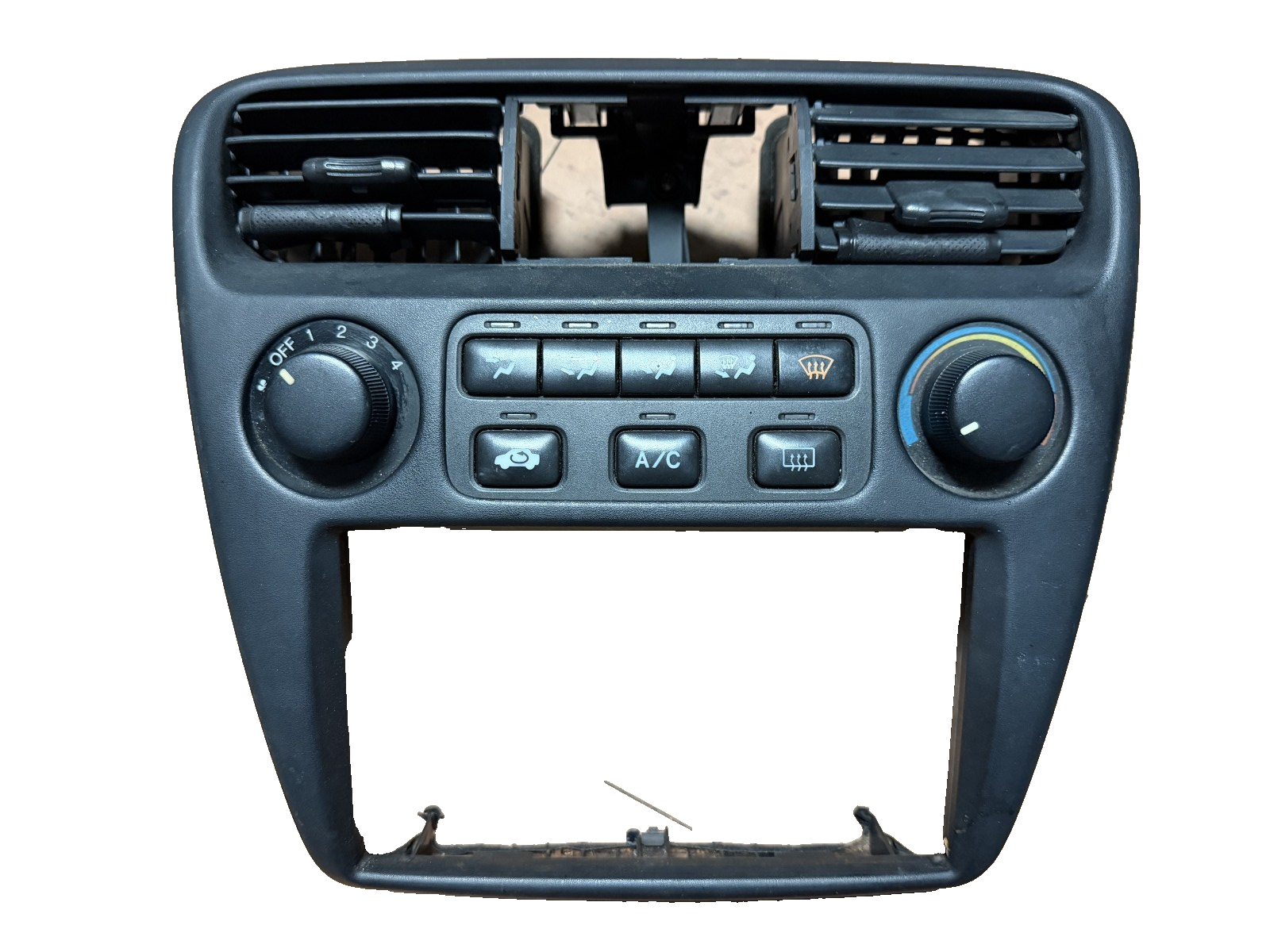 1998-2002 Honda Accord Dash Vent AC Heater Climate Control Switch Panel Assembly