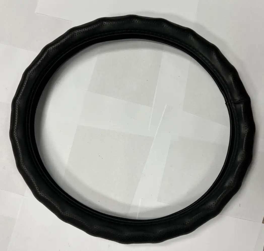 Universal Steering Wheel Cover with Pattern Black Steering Wheel Protection by Unbranded