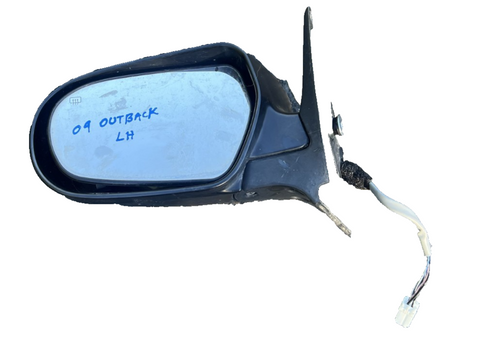 2005-2009 Subaru Outback Front Left LH Side View Mirror Heated Power Black