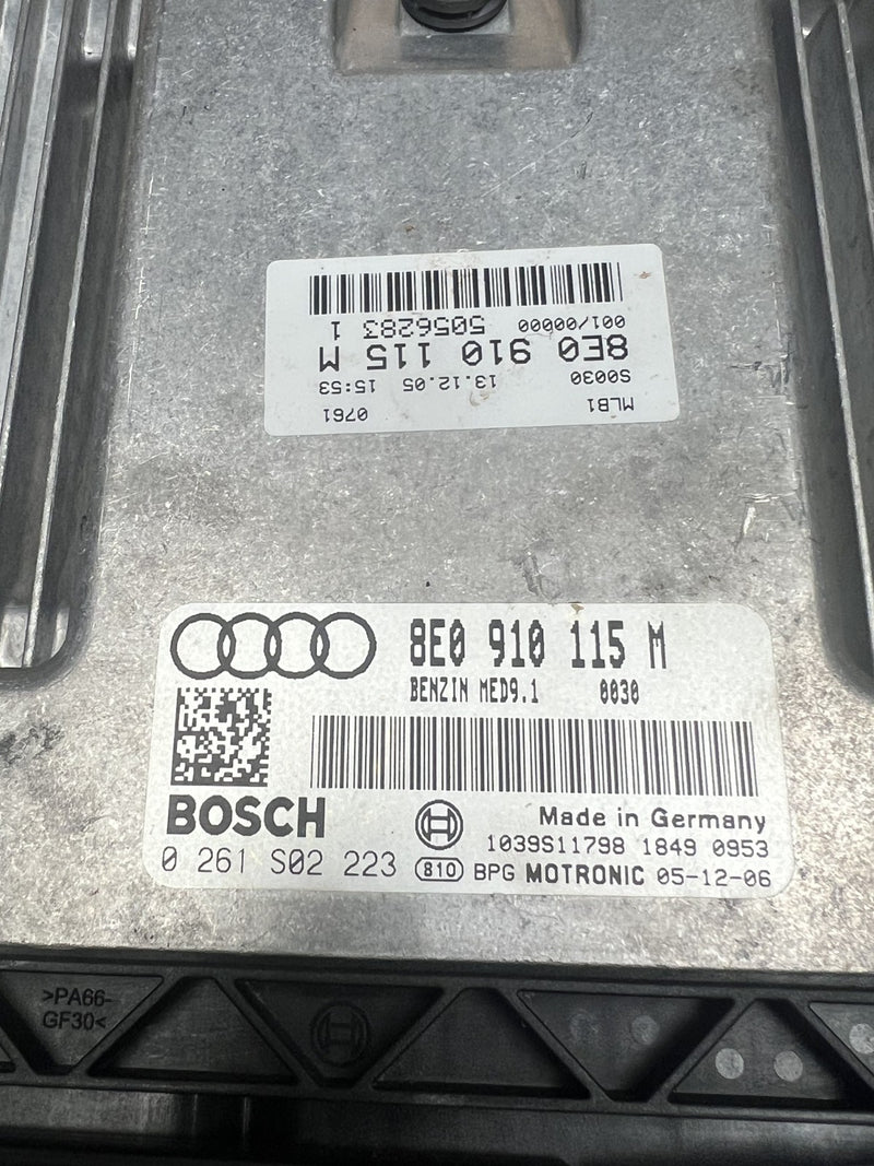 06 2006 Audi A4 Engine Computer Brain Control Module ECM OEM 8E0 910 115 M