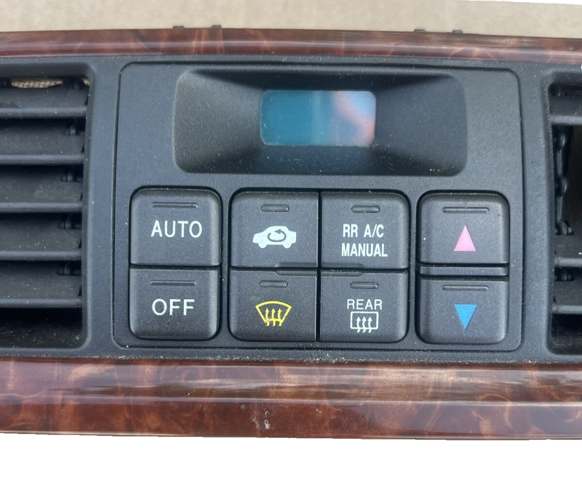 2001-2006 Acura MDX AC HVAC Climate Control Radio Bezel Vent Trim Woodgrain
