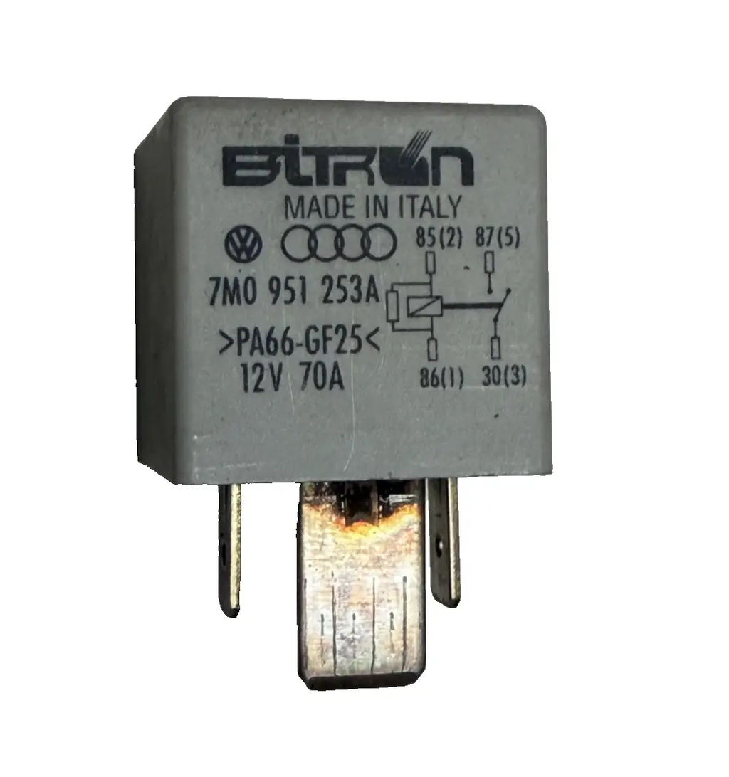 1999-2005 Volkswagen Jetta Multipurpose Relay 12V 70A 7M0 951 253A White by Volkswagen